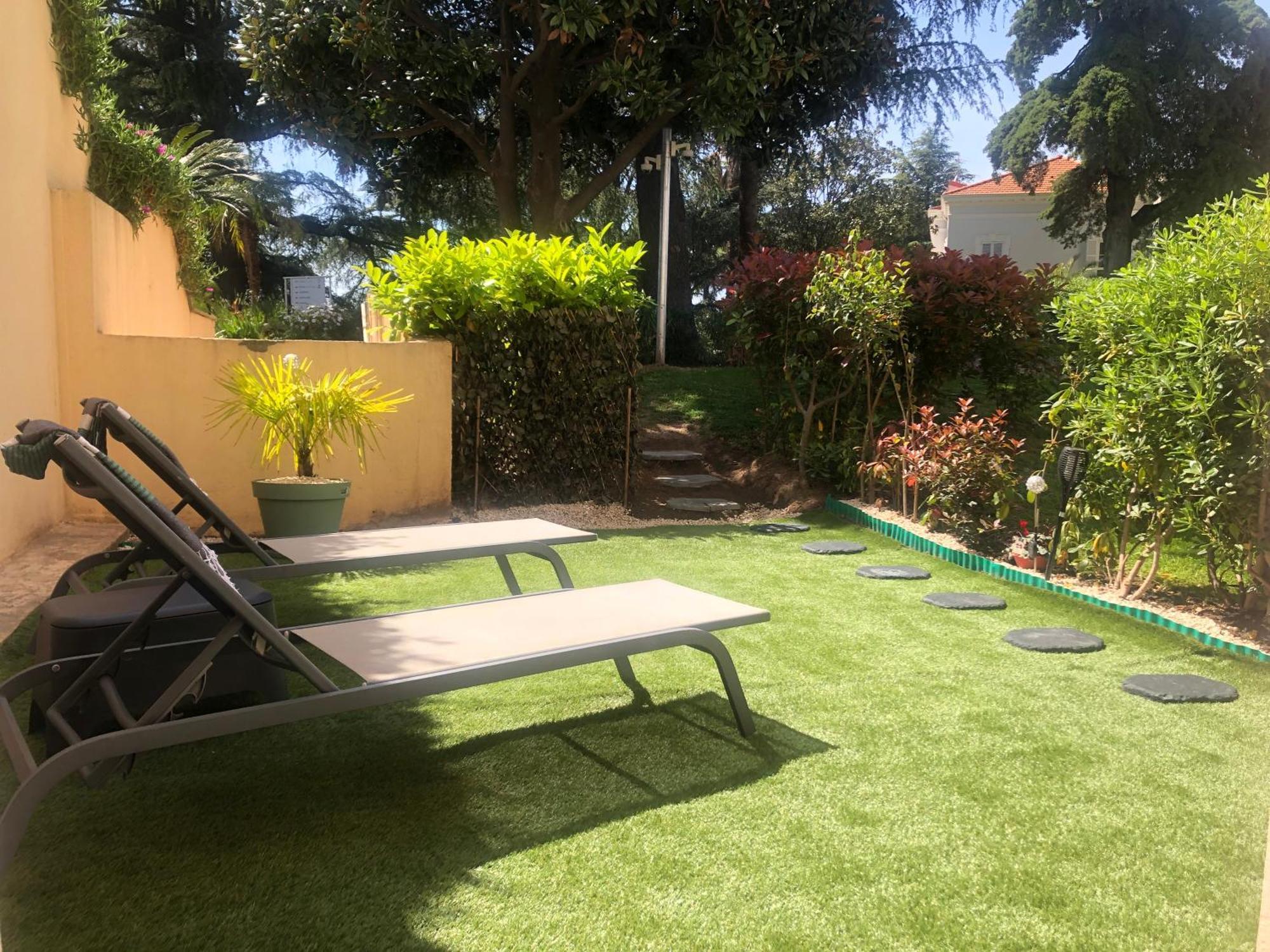 Beautiful Garden Apartment Cote D'Azur Cannes Bagian luar foto